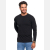 Longsleeve koszulka męska bawełniana z długim rękawem CZARNA MORAJ